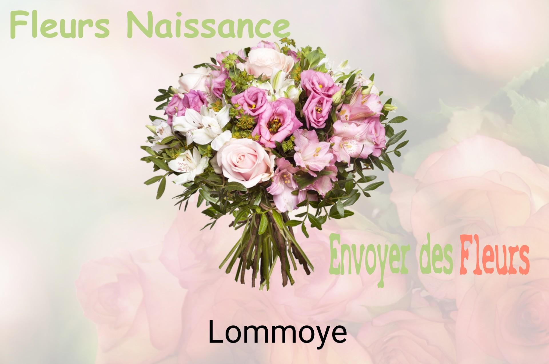 Bouquet de fleurs de naissance livré à Lommoye